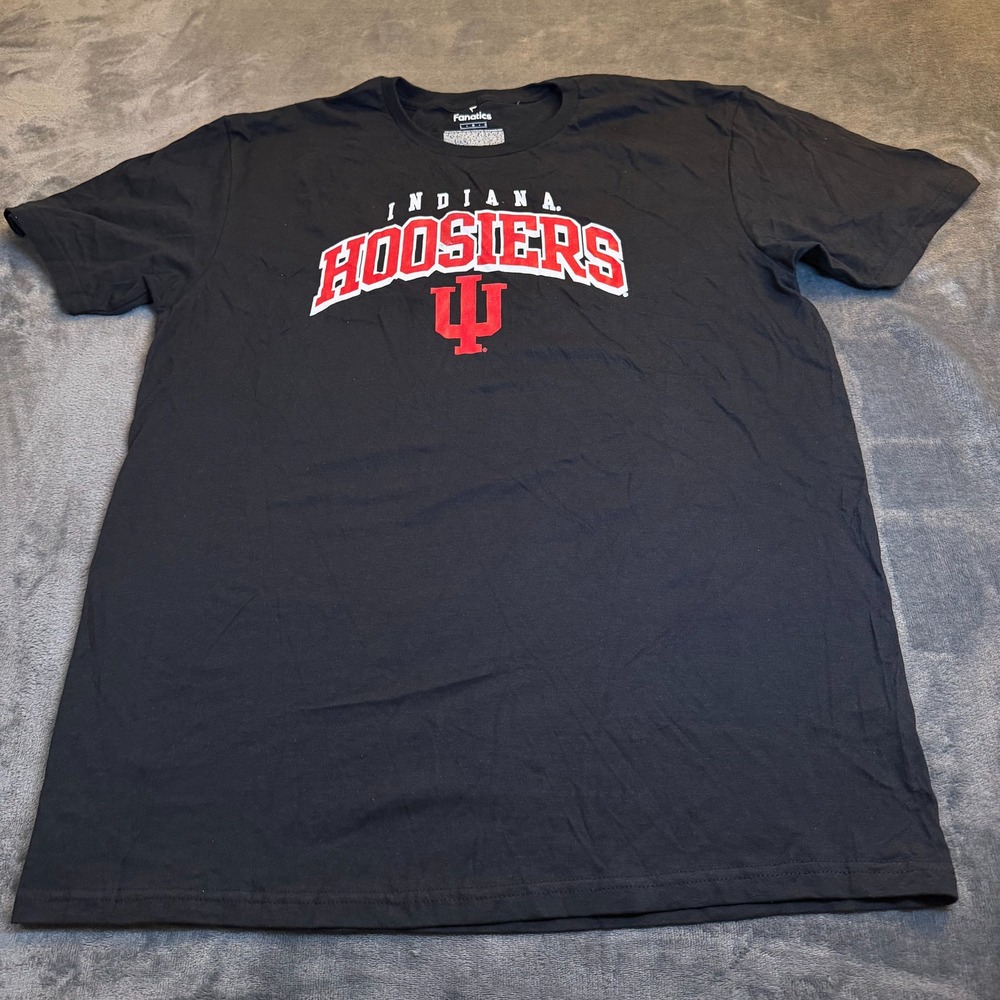 Fanatics Indiana Hoosiers Black Short Sleeve T Shirt College Men's Large